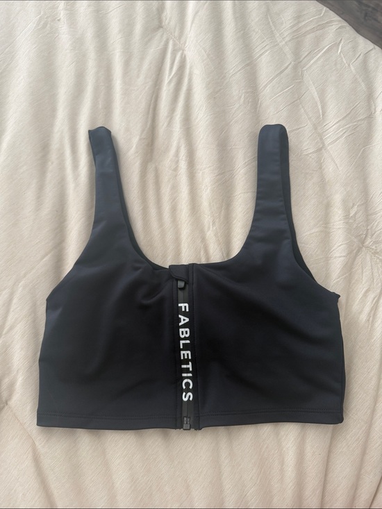 Fabletics Other - Fabletics Black Front Zip Sports Bra